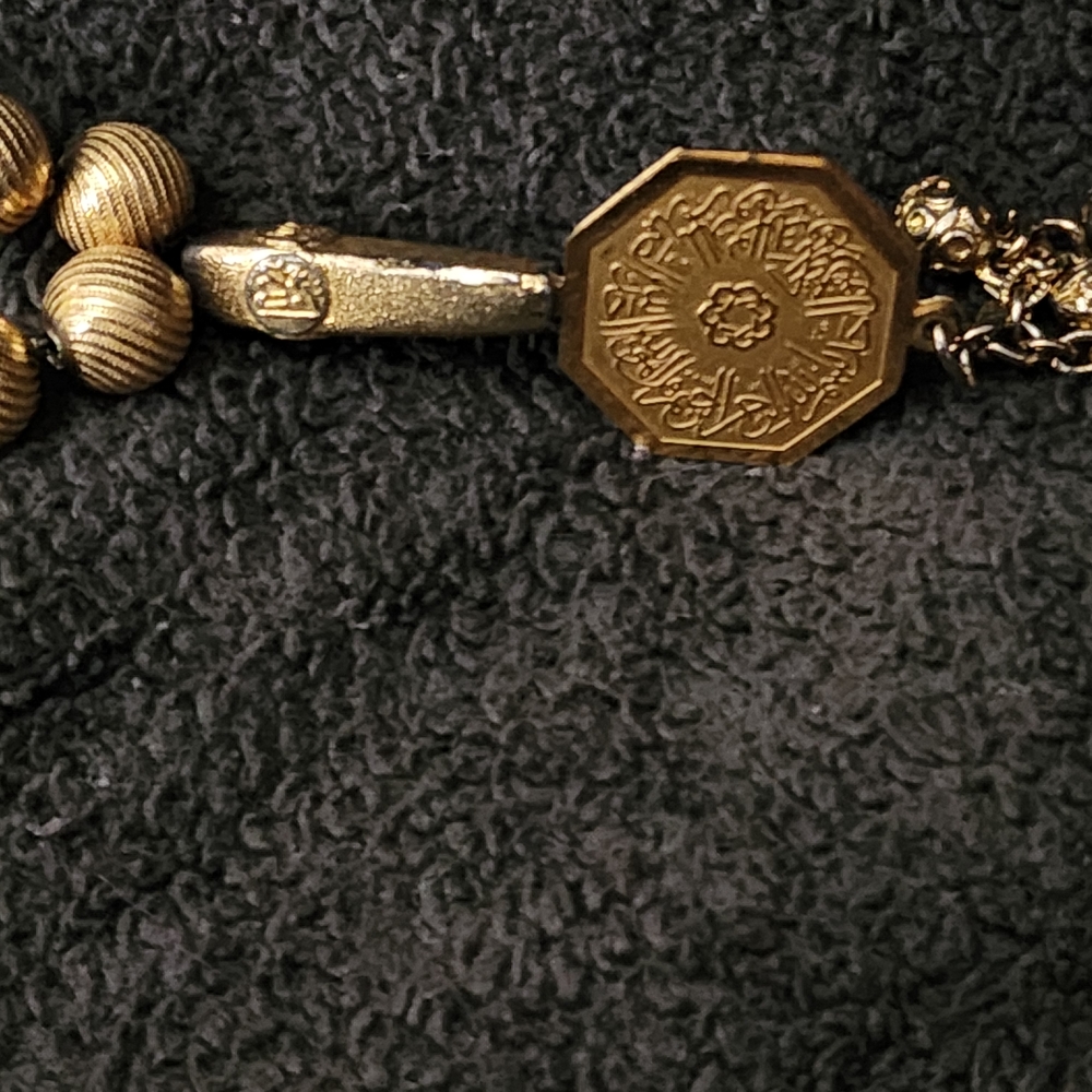 Elegant Gold Prayer Beads